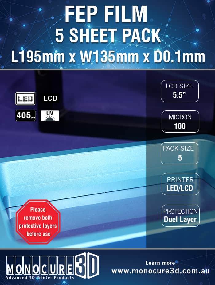 Fep Film 100 Microns (5 Sheet Pack) - Rising Sun FPV