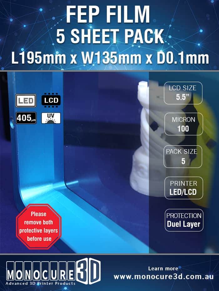 Fep Film 100 Microns (5 Sheet Pack) - Rising Sun FPV