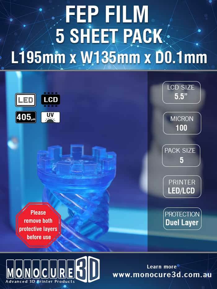 Fep Film 100 Microns (5 Sheet Pack) - Rising Sun FPV