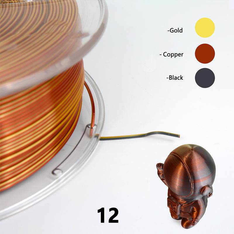 RISING SUN FPV - NOVA Tri Colour Silk PLA FILAMENT 1.75MM - Rising Sun FPV