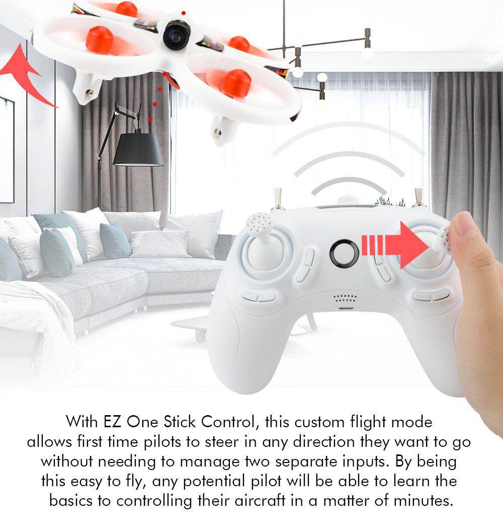 Emax EZ Pilot Beginner Indoor FPV Racing Drone With 600TVL CMOS Camera 37CH 25mW RC Quadcopter RTF - One Battery - Rising Sun FPV