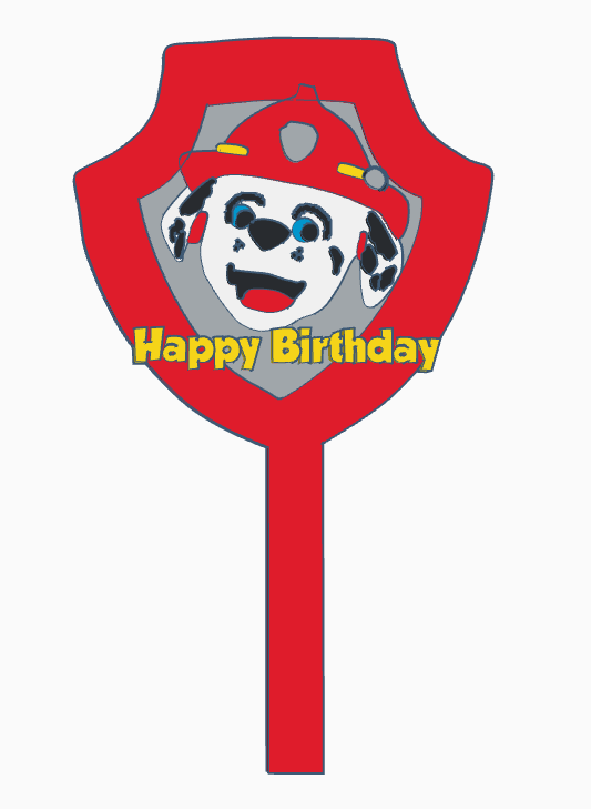 Paw Patrol Marshal Cake topper - Rising Sun FPV