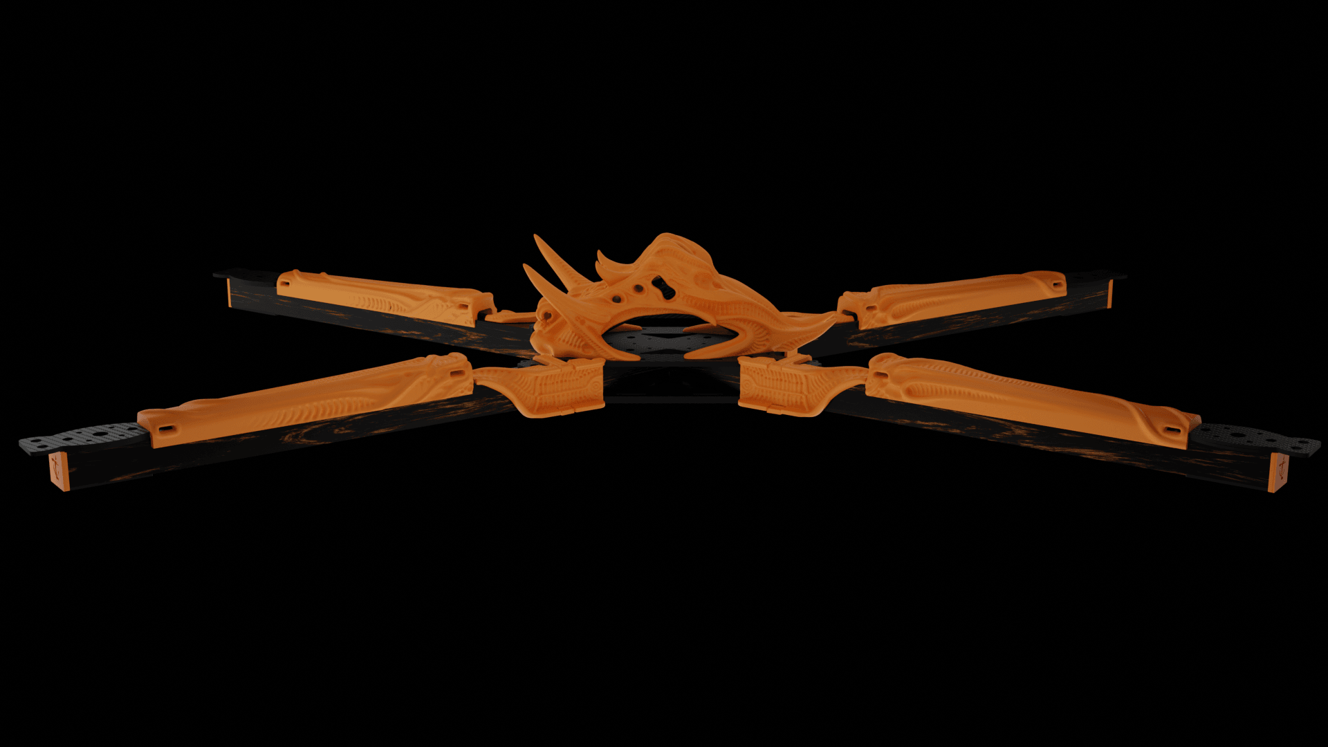 Big Fu*kin WEDGE (BFW) X-CLASS Frame 3D Printed Kit - Rising Sun FPV