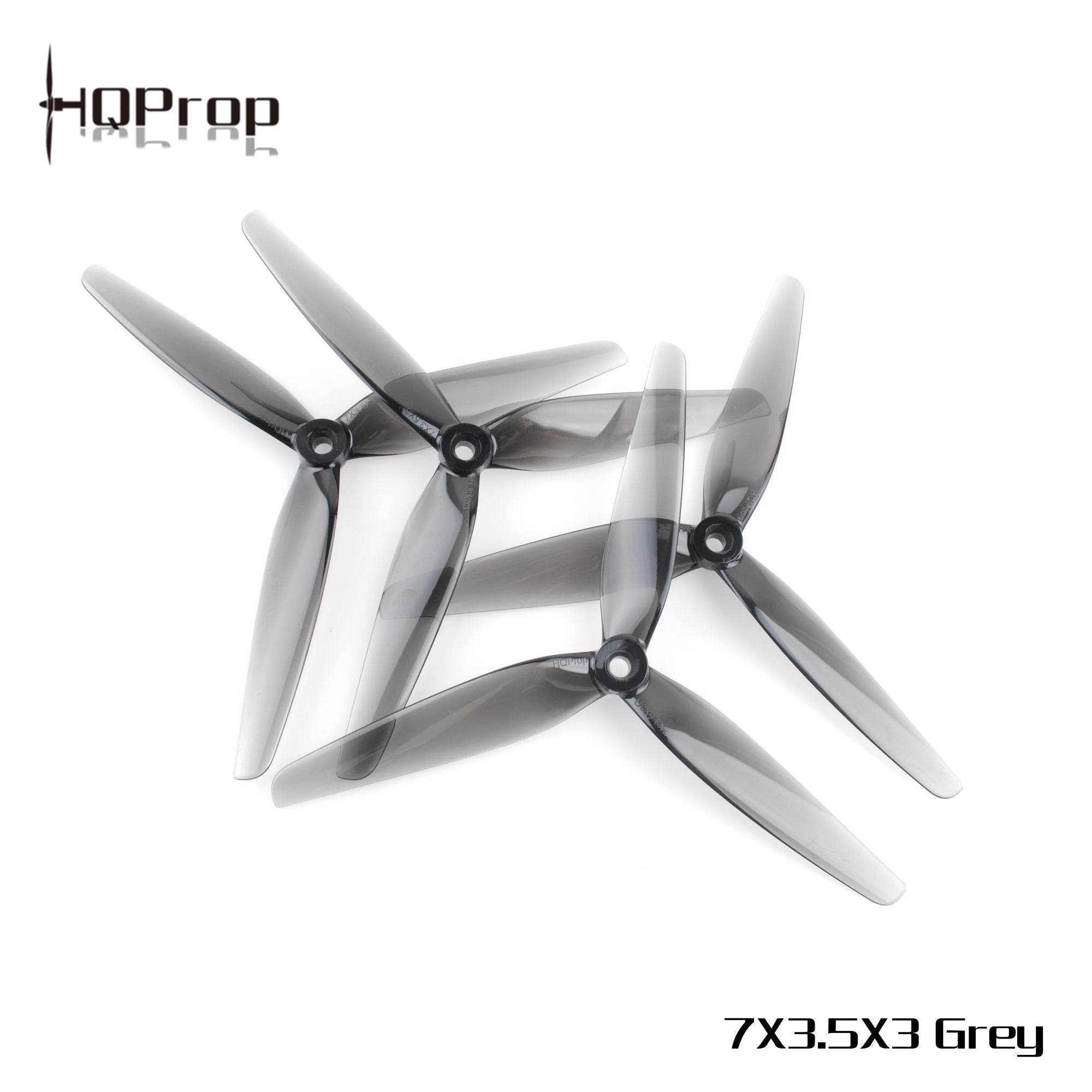 HQProp 7X3.5X3 Light Grey (2CW+2CCW) - Rising Sun FPV