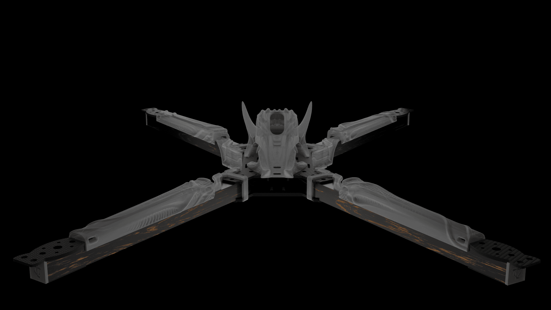 Big Fu*kin WEDGE (BFW) X-CLASS Frame 3D Printed Kit - Rising Sun FPV