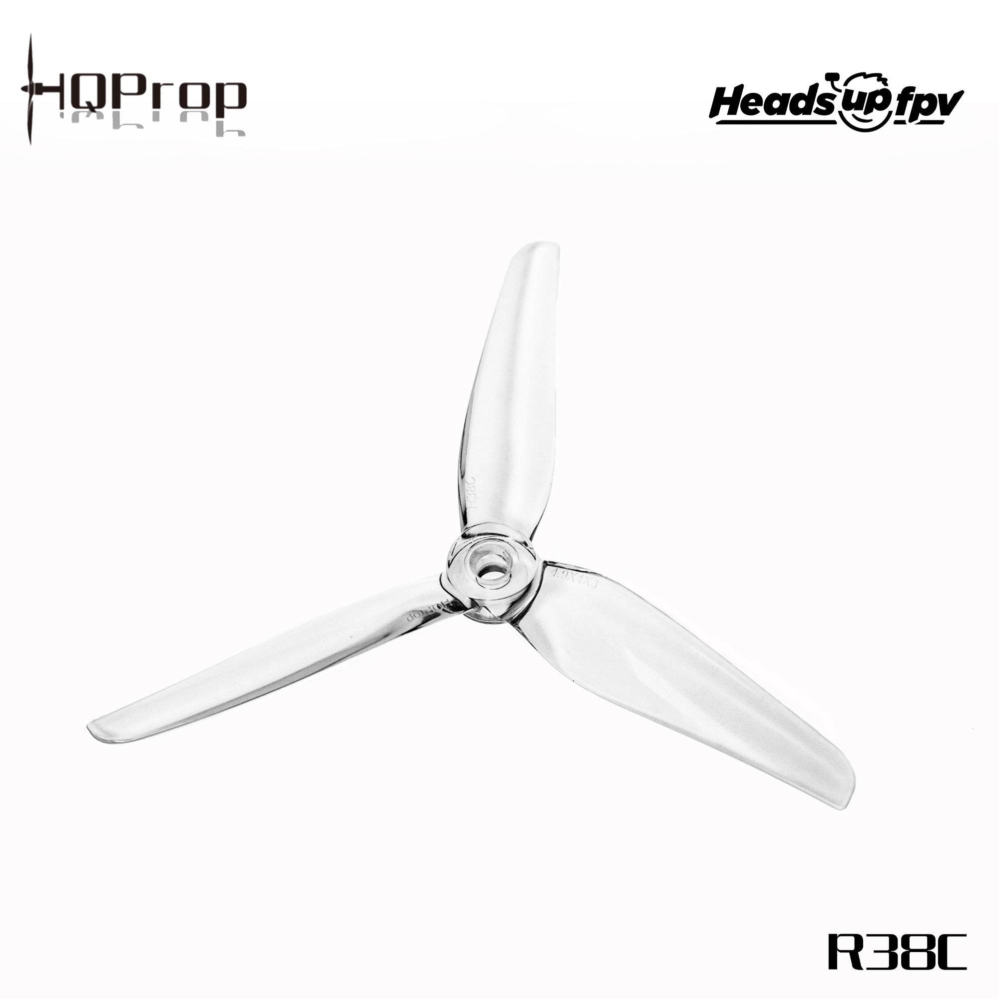 HeadsUp Racing Prop R38C Clear (2CW+2CCW)-Poly Carbonate - Rising Sun FPV