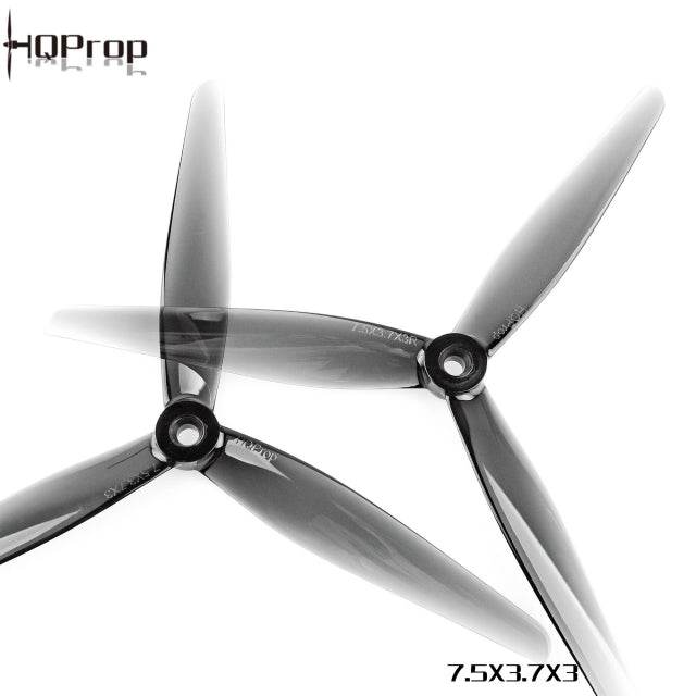 HQProp 7.5X3.7X3 Light Grey (2CW+2CCW)-Poly Carbonate - Rising Sun FPV