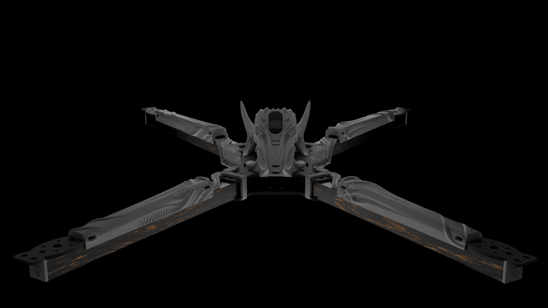 Big Fu*kin WEDGE (BFW) X-CLASS Frame 3D Printed Kit - Rising Sun FPV