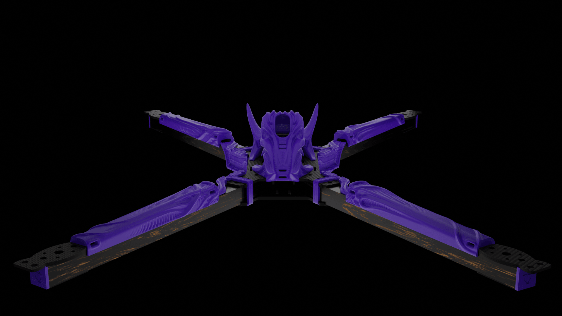 Big Fu*kin WEDGE (BFW) X-CLASS Frame 3D Printed Kit - Rising Sun FPV