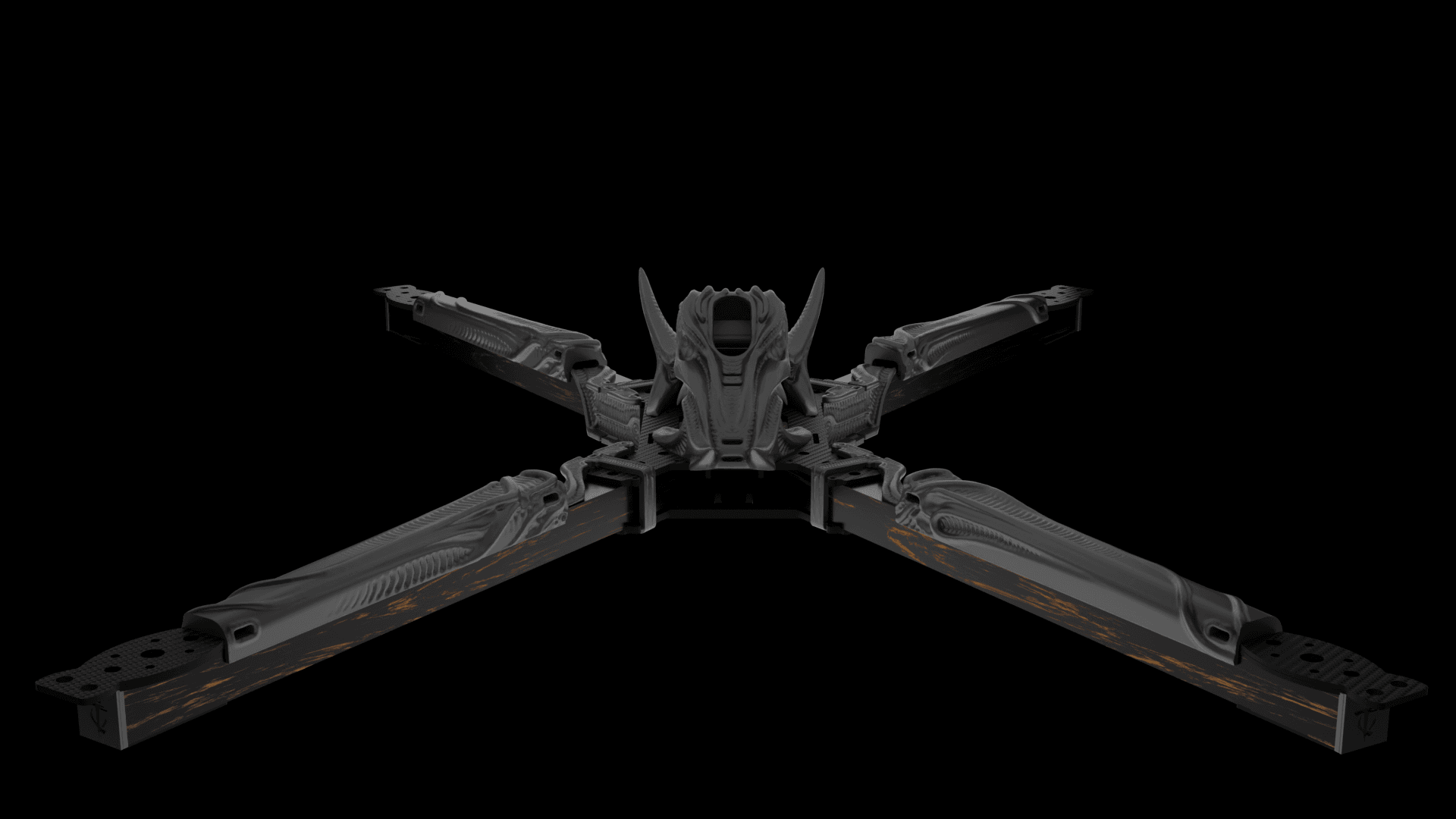 Big Fu*kin WEDGE (BFW) X-CLASS Frame 3D Printed Kit - Rising Sun FPV