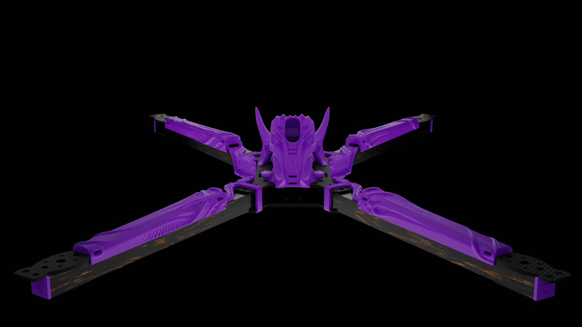 Big Fu*kin WEDGE (BFW) X-CLASS Frame 3D Printed Kit - Rising Sun FPV