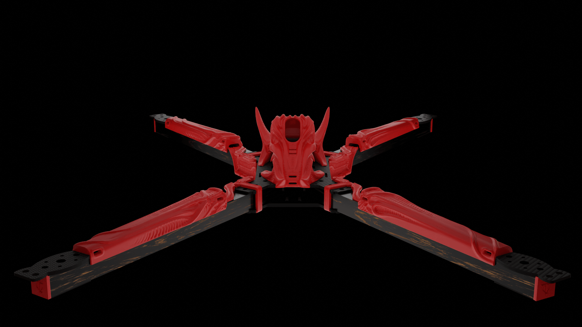 Big Fu*kin WEDGE (BFW) X-CLASS Frame 3D Printed Kit - Rising Sun FPV