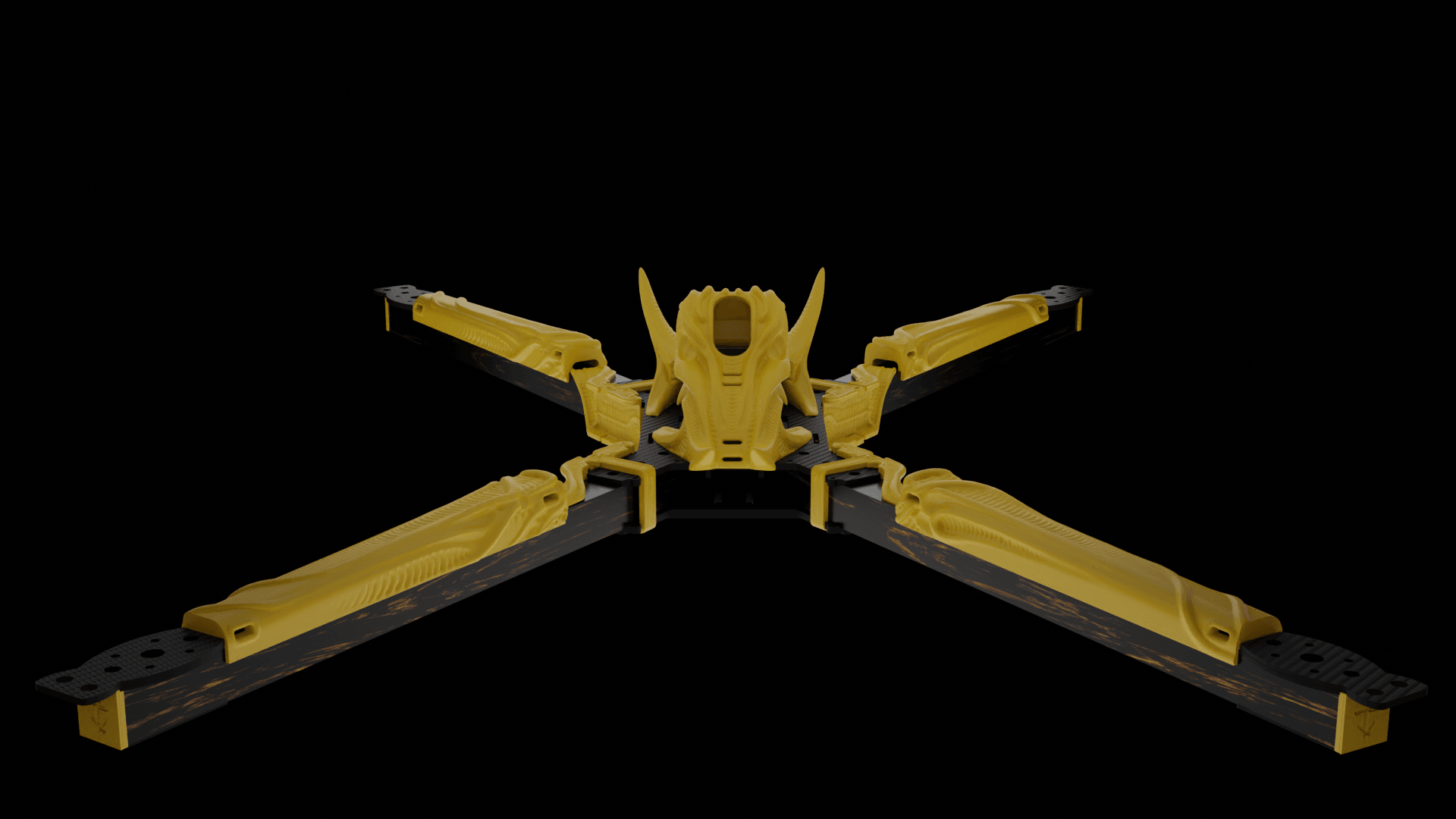 Big Fu*kin WEDGE (BFW) X-CLASS Frame 3D Printed Kit - Rising Sun FPV