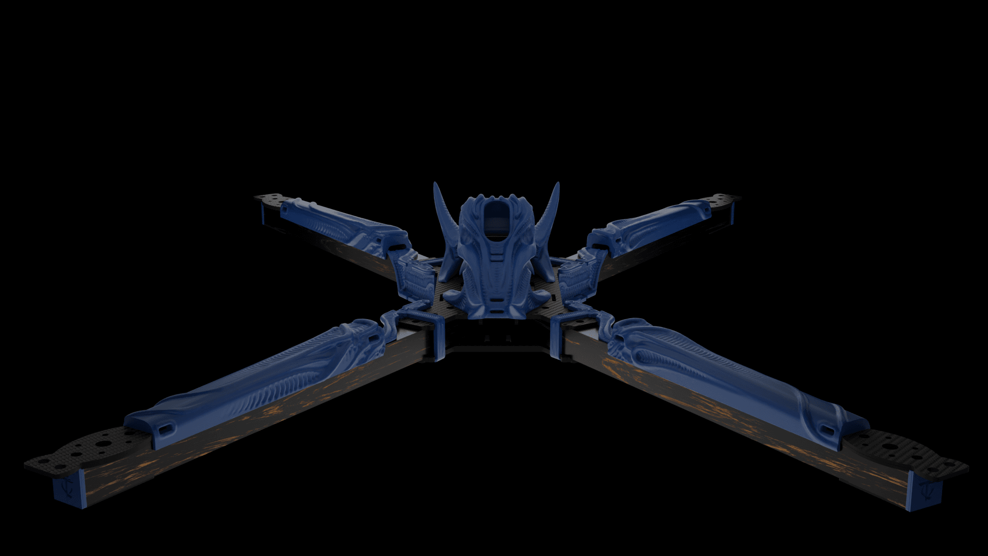 Big Fu*kin WEDGE (BFW) X-CLASS Frame 3D Printed Kit - Rising Sun FPV