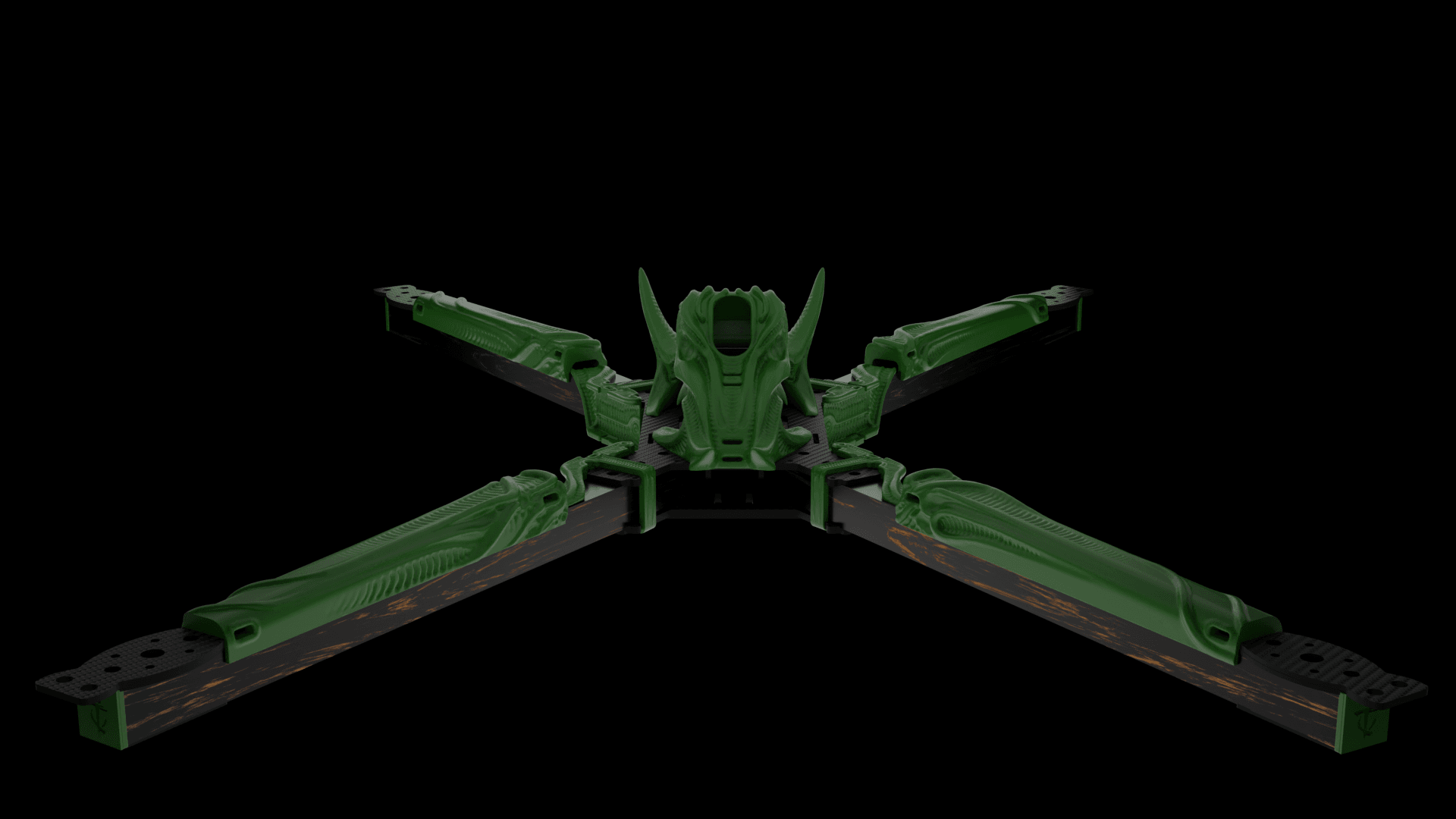 Big Fu*kin WEDGE (BFW) X-CLASS Frame 3D Printed Kit - Rising Sun FPV