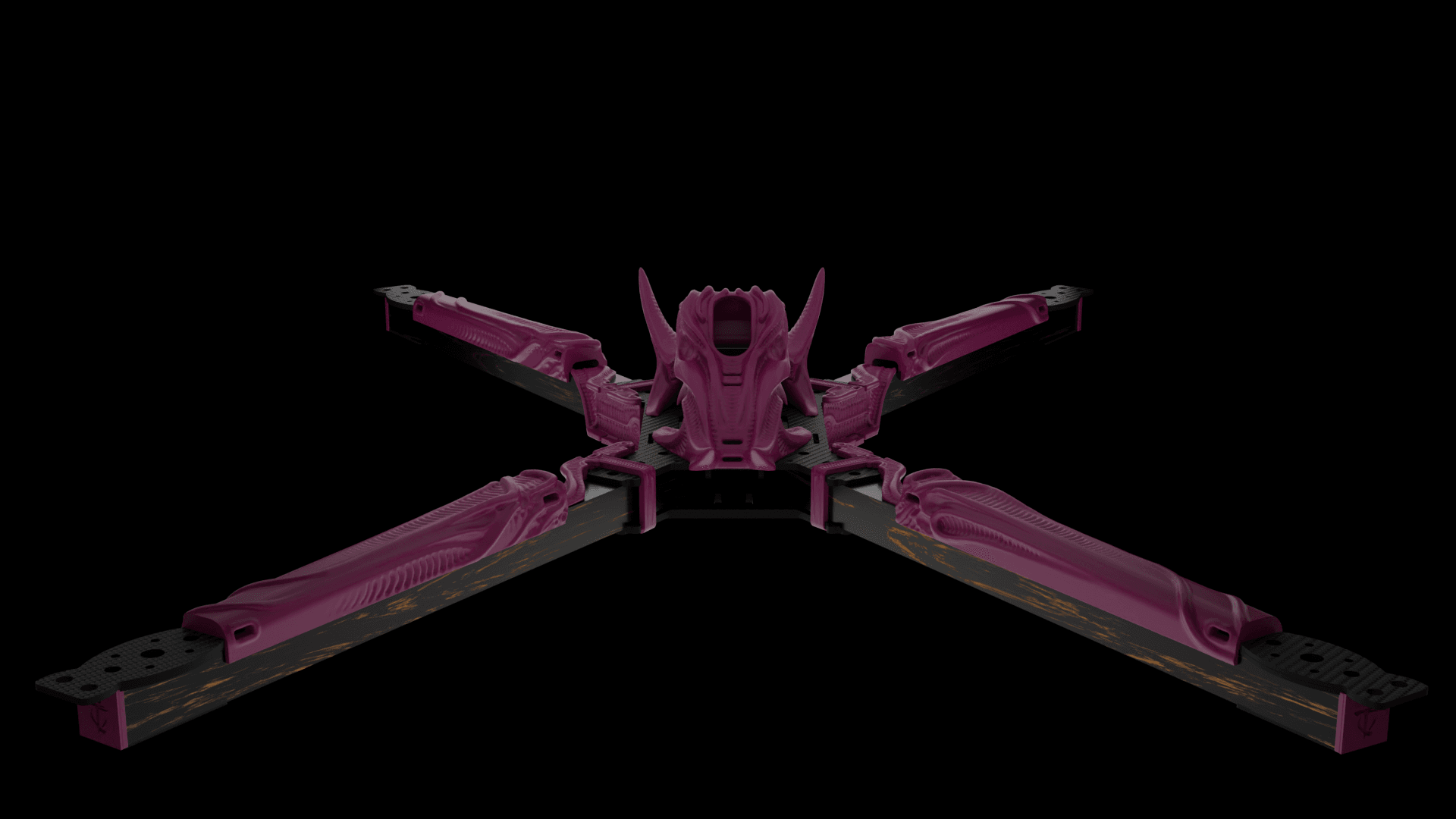 Big Fu*kin WEDGE (BFW) X-CLASS Frame 3D Printed Kit - Rising Sun FPV