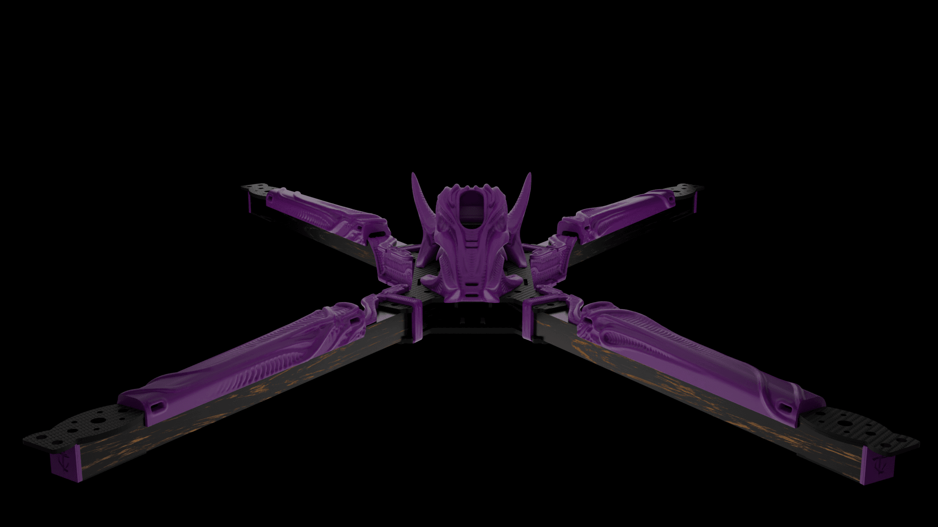 Big Fu*kin WEDGE (BFW) X-CLASS Frame 3D Printed Kit - Rising Sun FPV