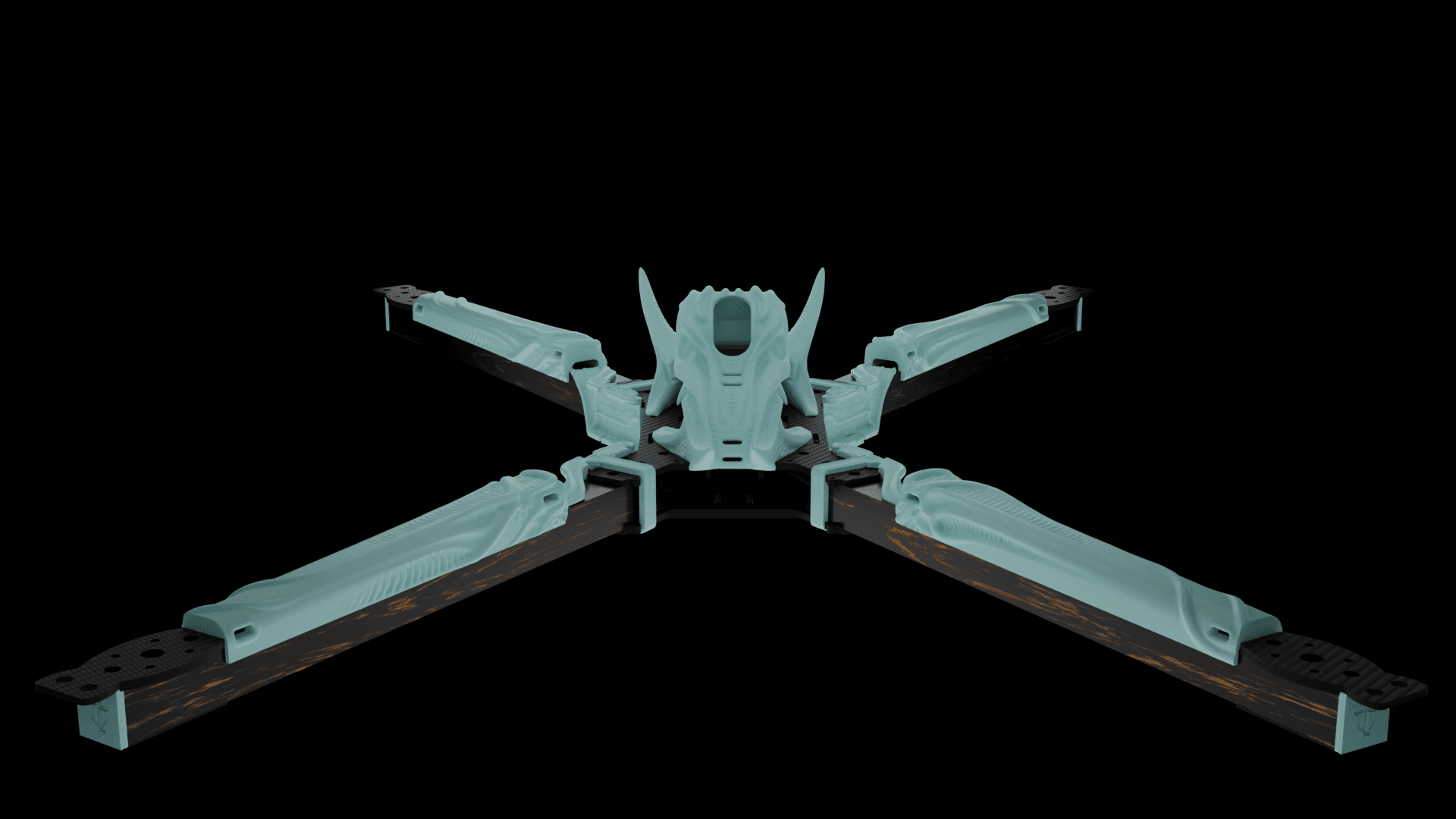 Big Fu*kin WEDGE (BFW) X-CLASS Frame 3D Printed Kit - Rising Sun FPV