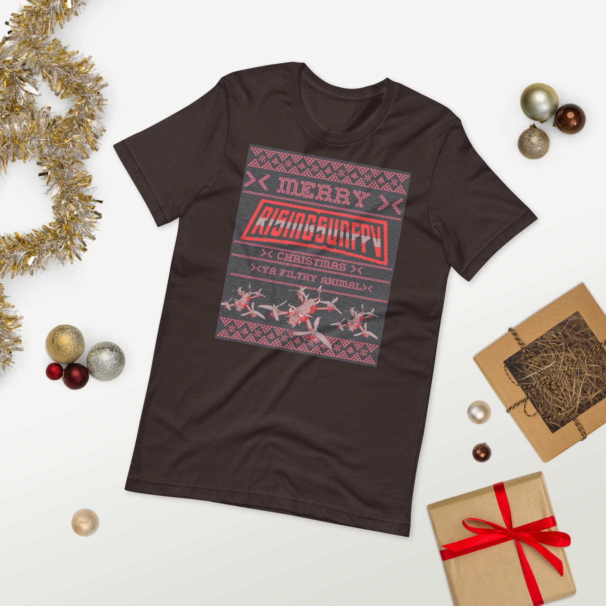 YA FILTHY ANIMAL XMAS T-SHIRT - Rising Sun FPV