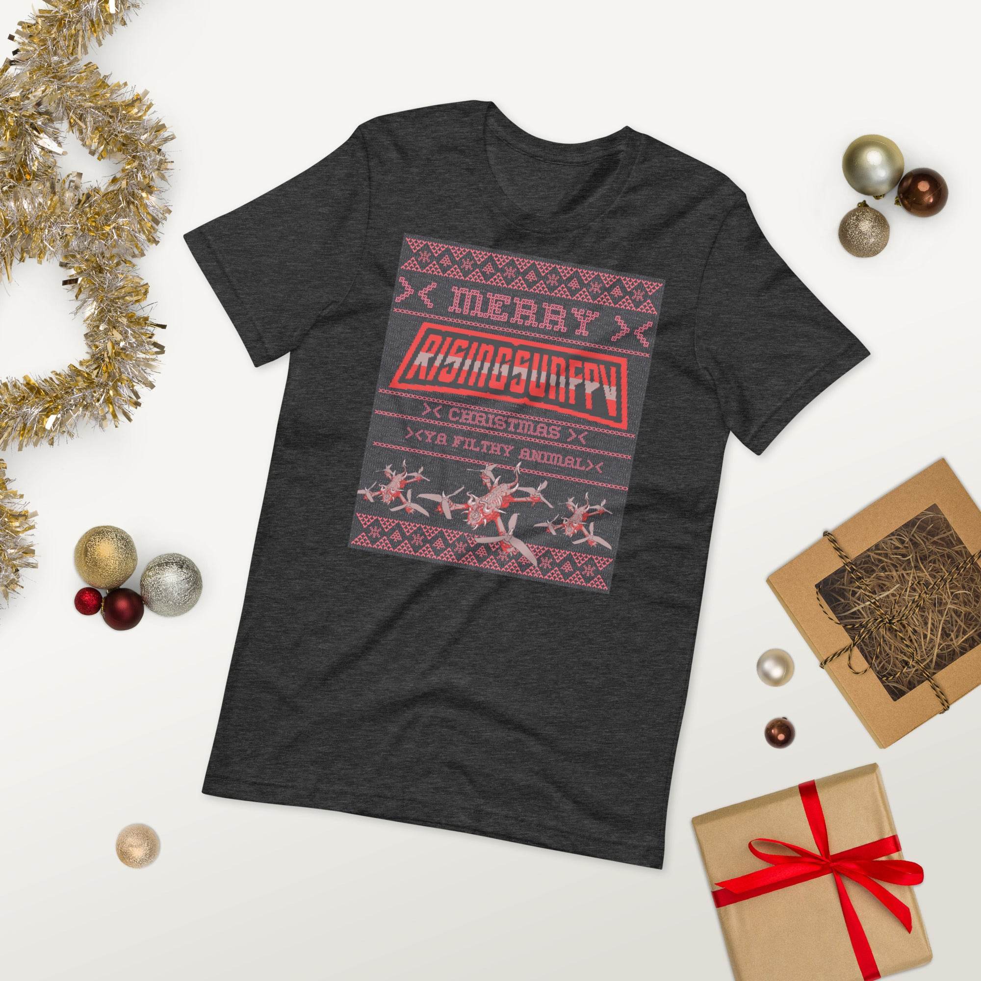 YA FILTHY ANIMAL XMAS T-SHIRT - Rising Sun FPV