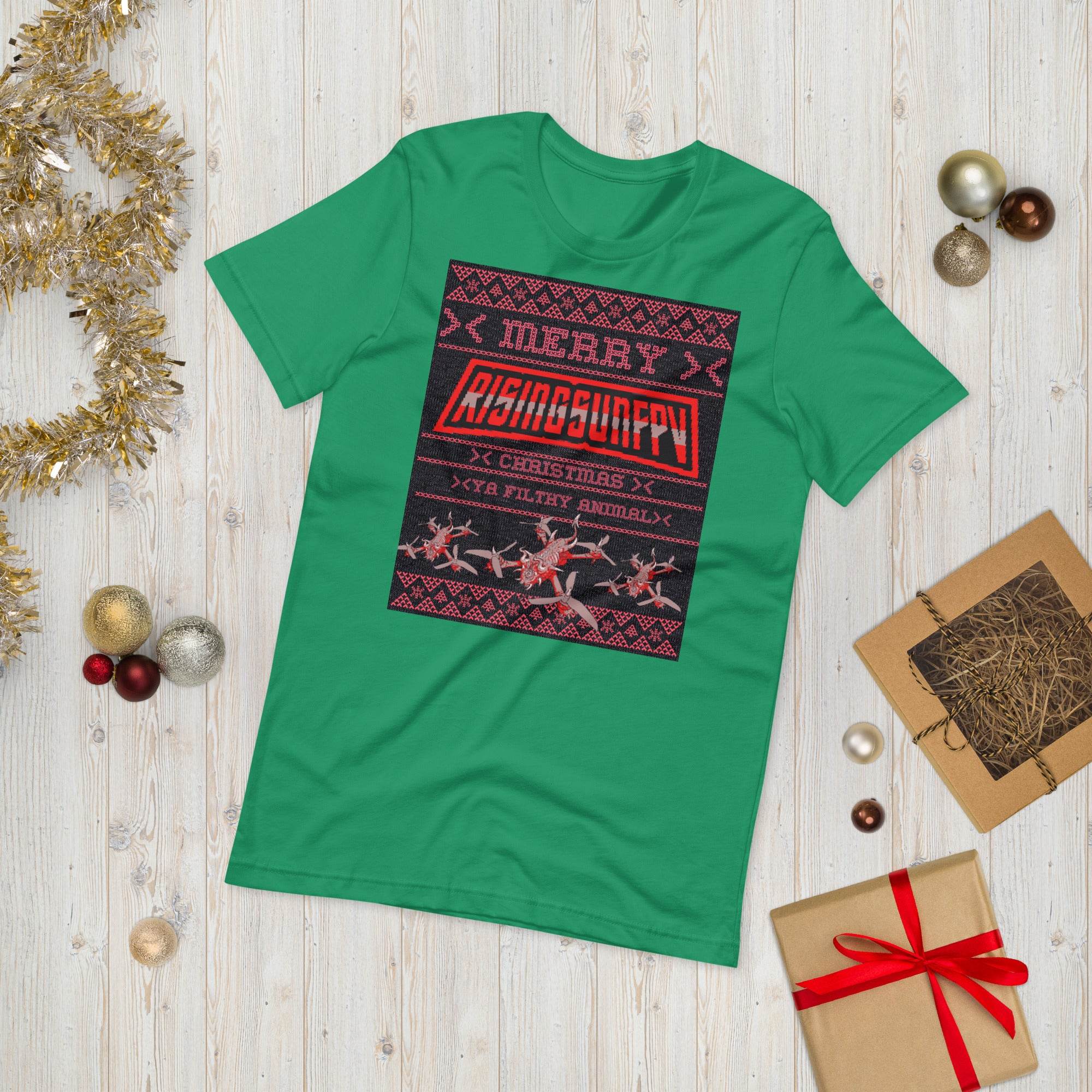 YA FILTHY ANIMAL XMAS T-SHIRT - Rising Sun FPV