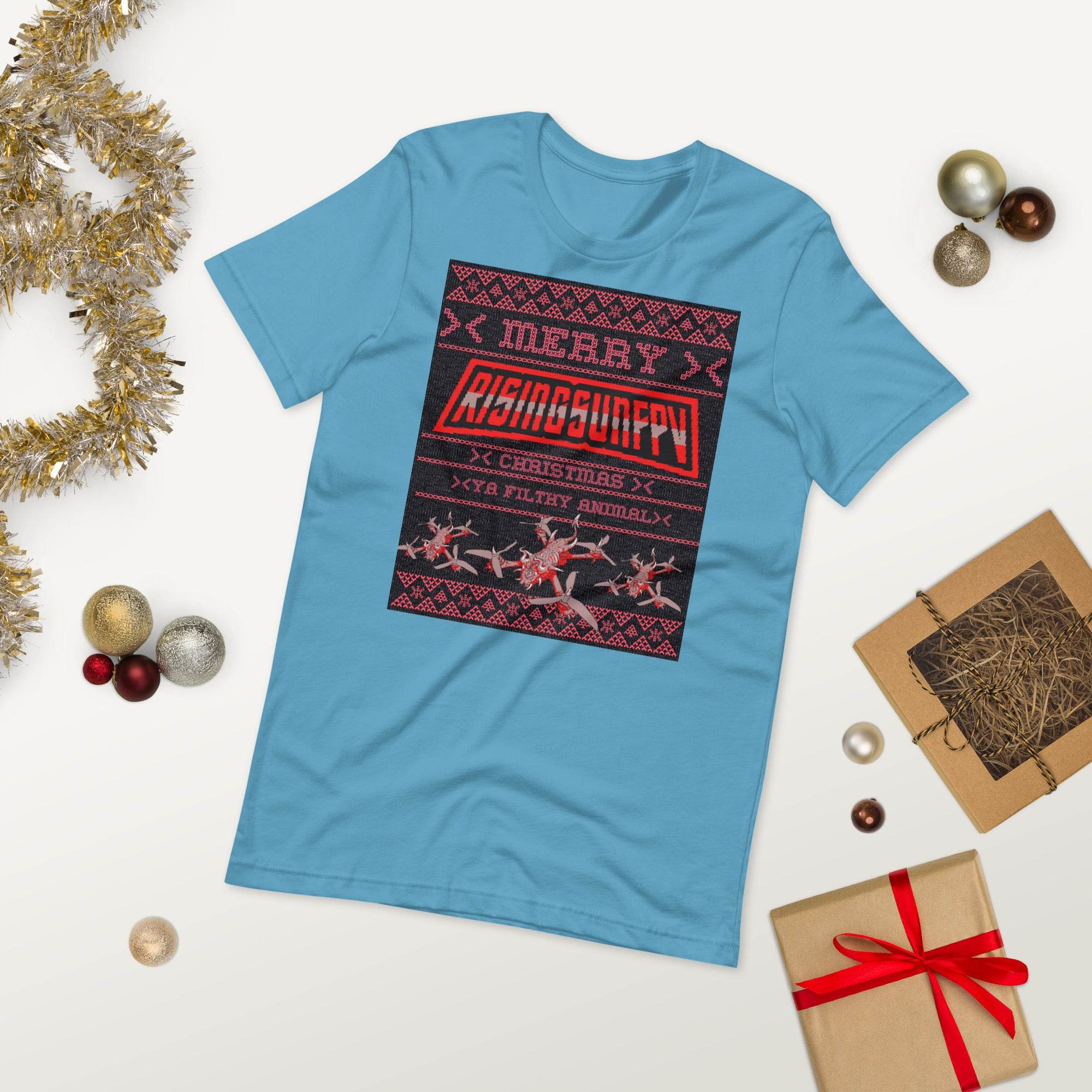 YA FILTHY ANIMAL XMAS T-SHIRT - Rising Sun FPV