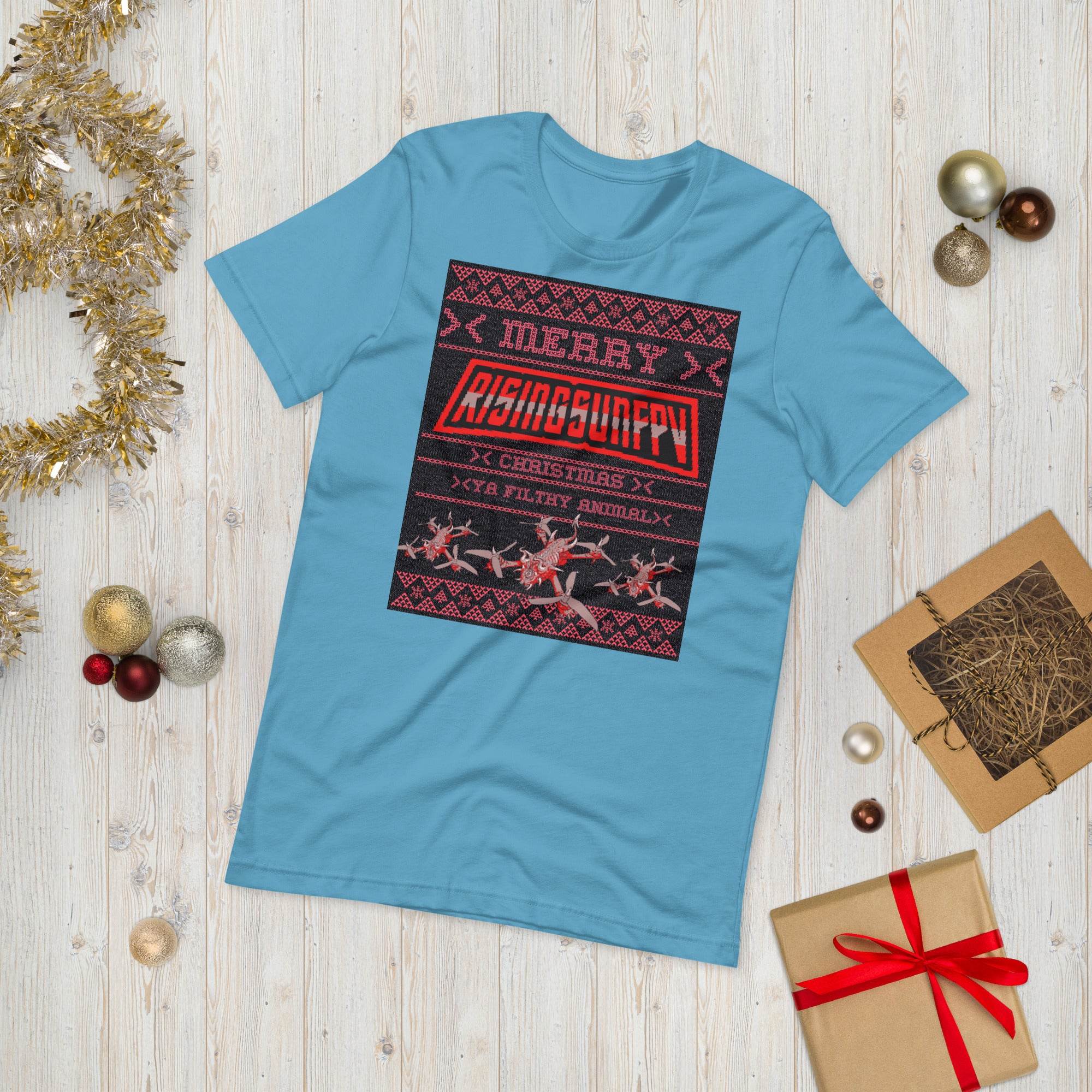 YA FILTHY ANIMAL XMAS T-SHIRT - Rising Sun FPV