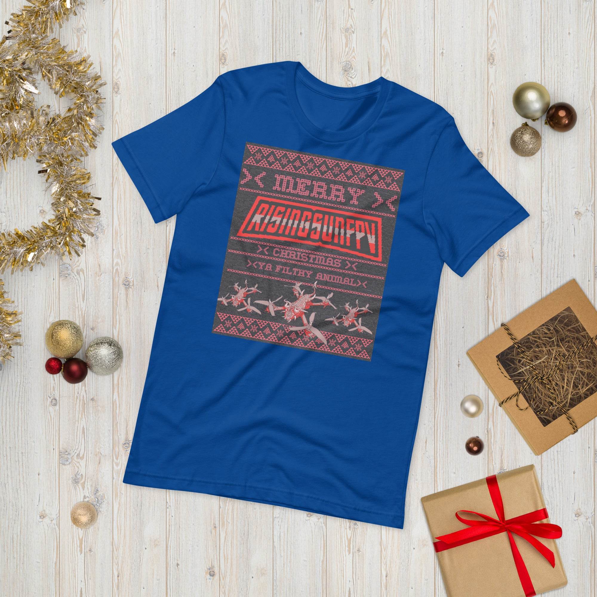 YA FILTHY ANIMAL XMAS T-SHIRT - Rising Sun FPV