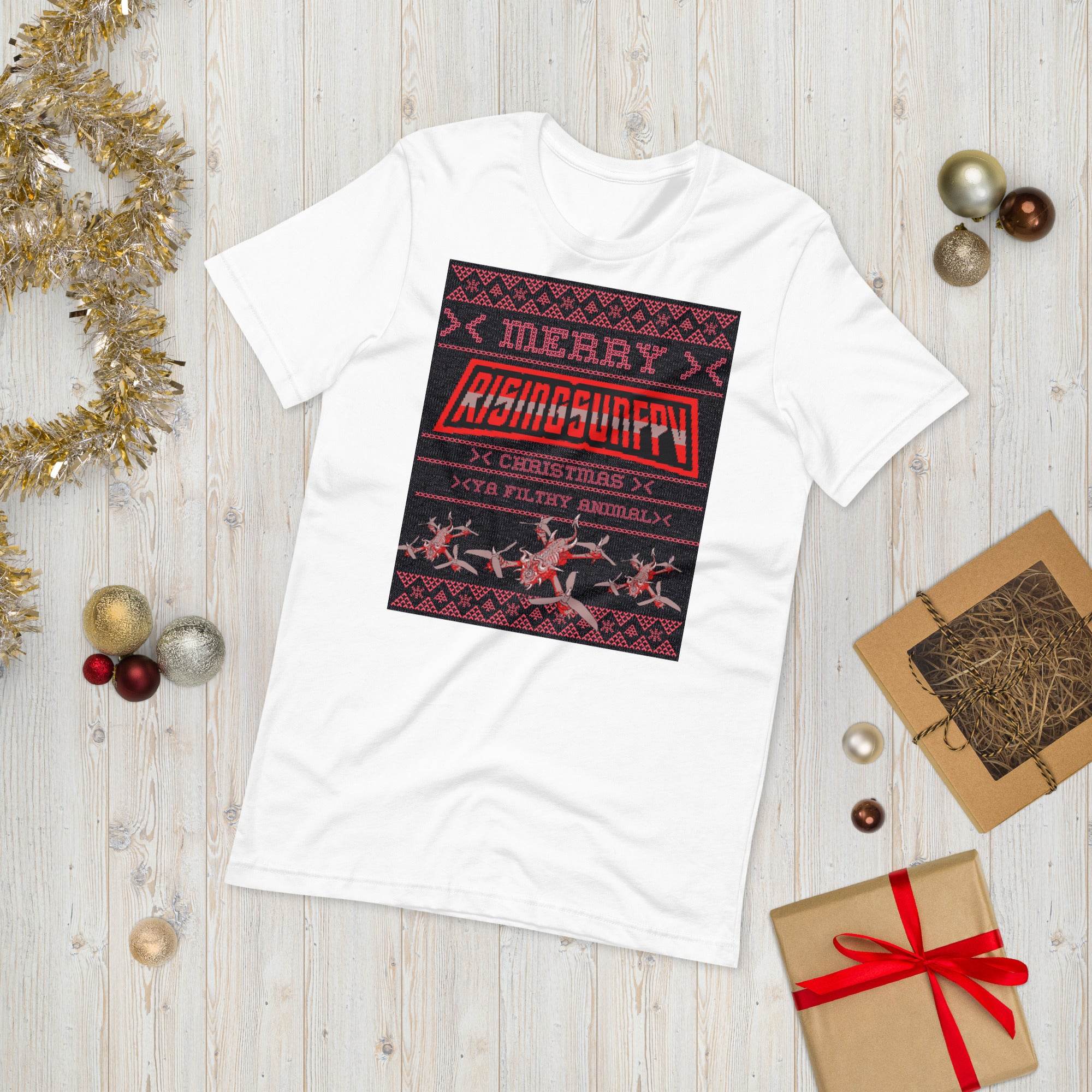 YA FILTHY ANIMAL XMAS T-SHIRT - Rising Sun FPV