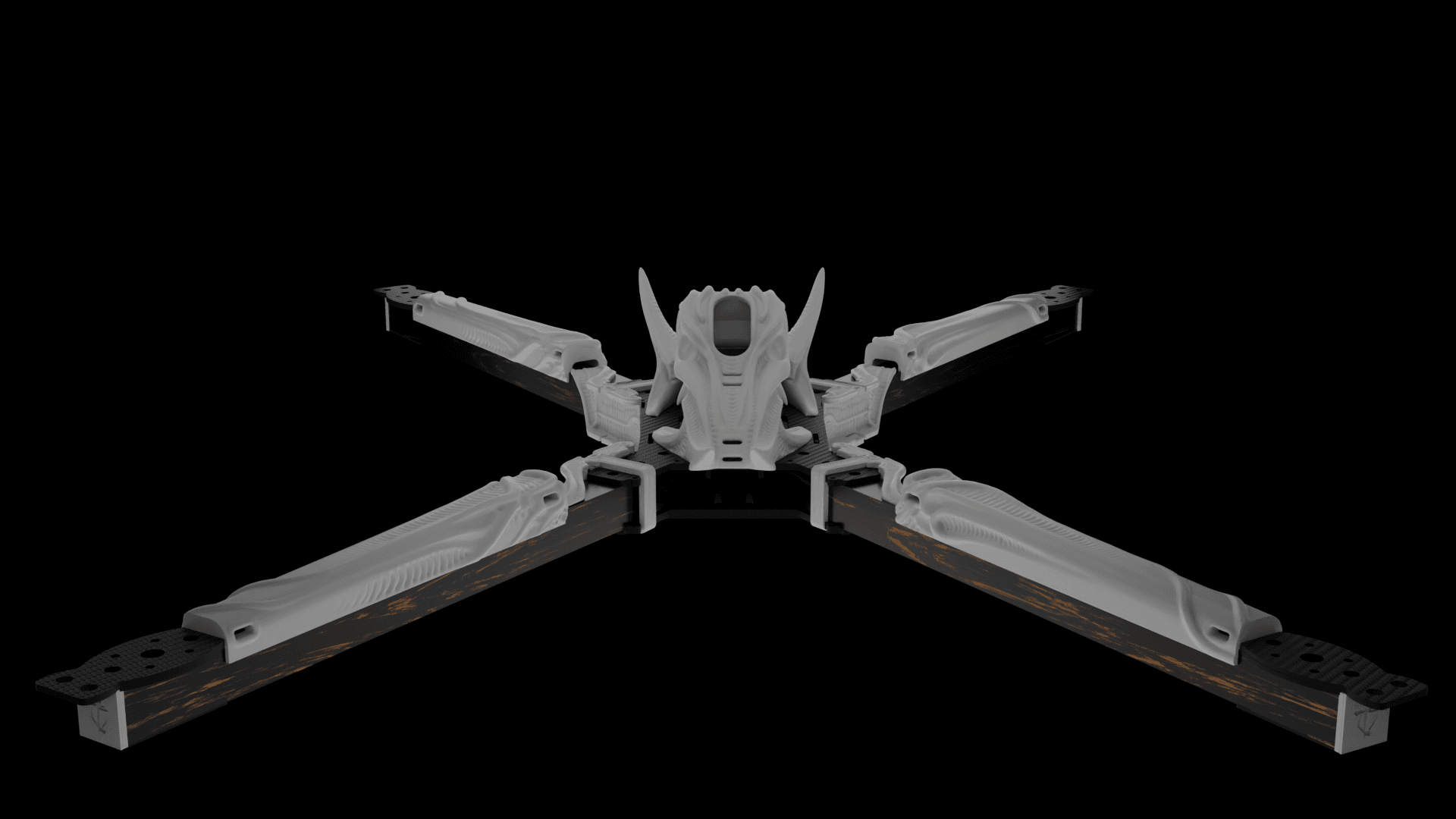 Big Fu*kin WEDGE (BFW) X-CLASS Frame 3D Printed Kit - Rising Sun FPV