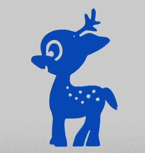 Christmas Tree Ornament - Cute Little Deer - Rising Sun FPV