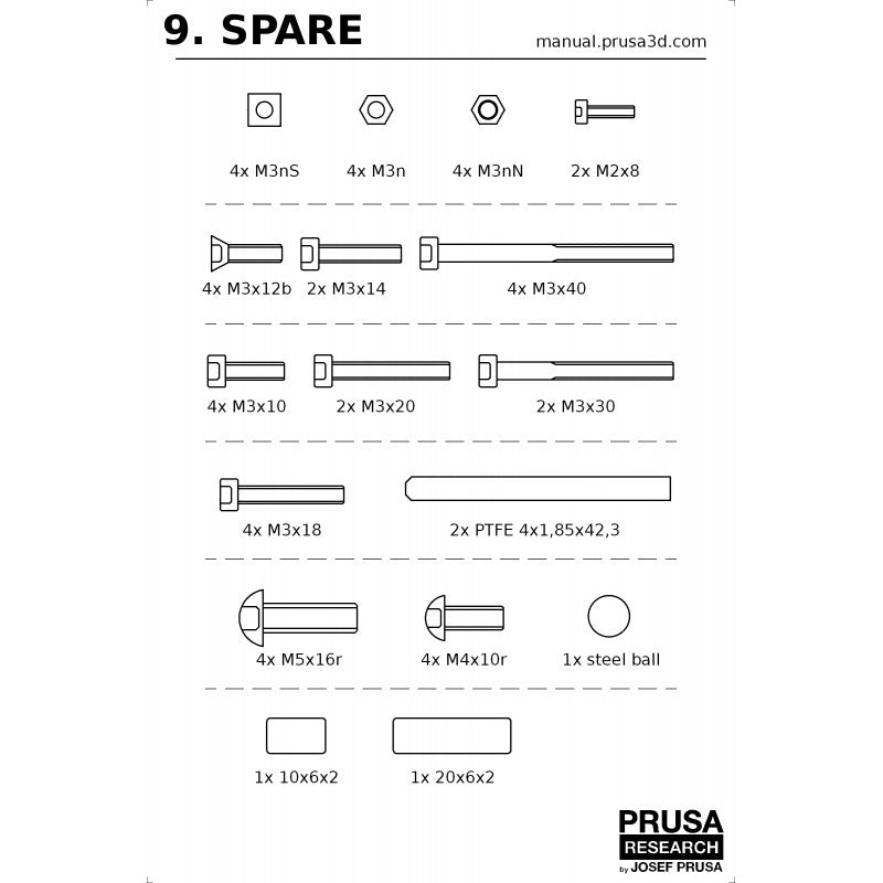 3D Printer Spare Parts