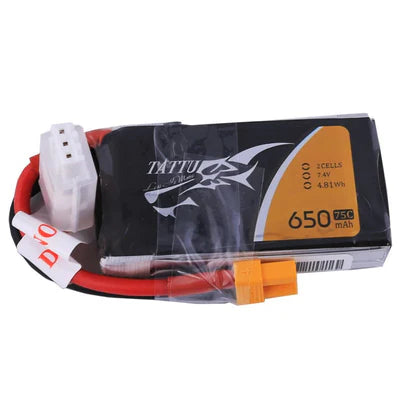 Tattu 650mAh 2s 75c Lipo Battery