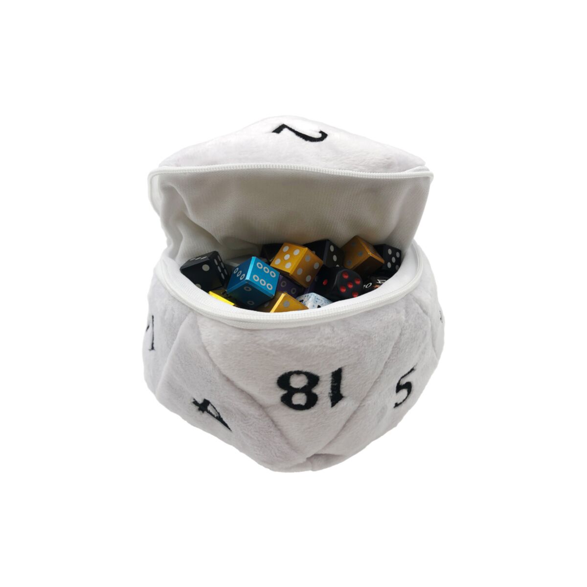 Ultra Pro: UP15756 D20 Plush Dice Bag White