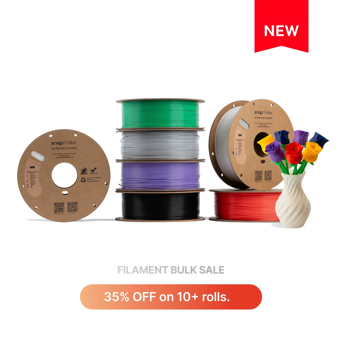 Snapmaker SnapSpeed PLA Filament (1kg, RFID)