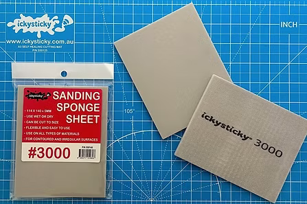 Icky Sticky SANDING SPONGE SHEET ASSORTED GRITS