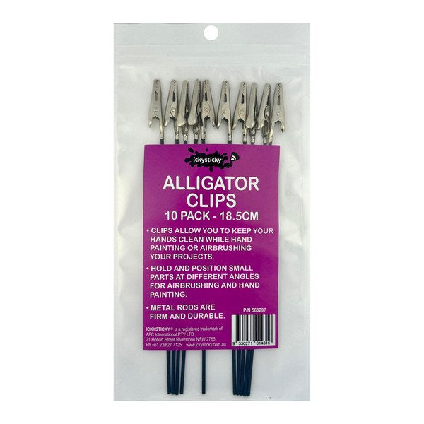 Icky Sticky ALLIGATOR CLIPS 10PK