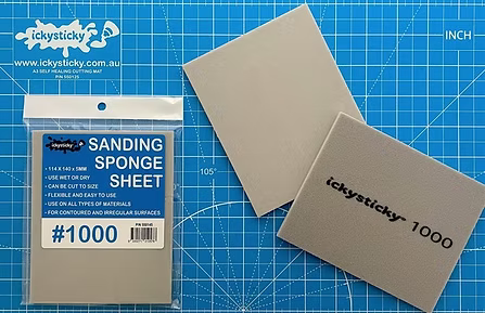 Icky Sticky SANDING SPONGE SHEET ASSORTED GRITS