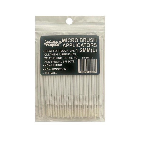 Icky Sticky MICRO BRUSH APPLICATORS 100PK