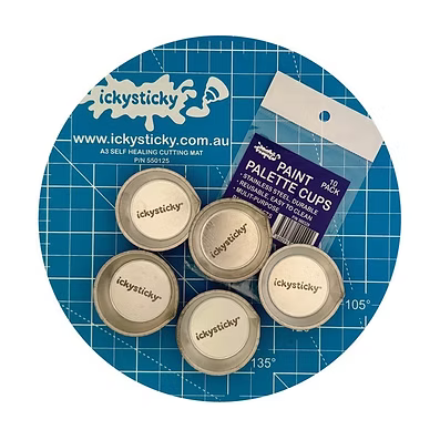 Icky Sticky PAINT PALETTE CUPS 10PK