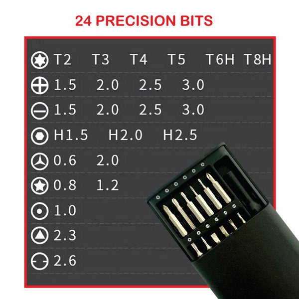 24-IN-1 PRECISION SCREWDRIVER SET