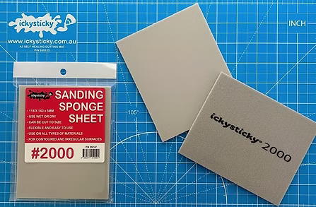 Icky Sticky SANDING SPONGE SHEET ASSORTED GRITS