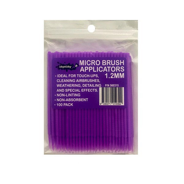 Icky Sticky MICRO BRUSH APPLICATORS 100PK