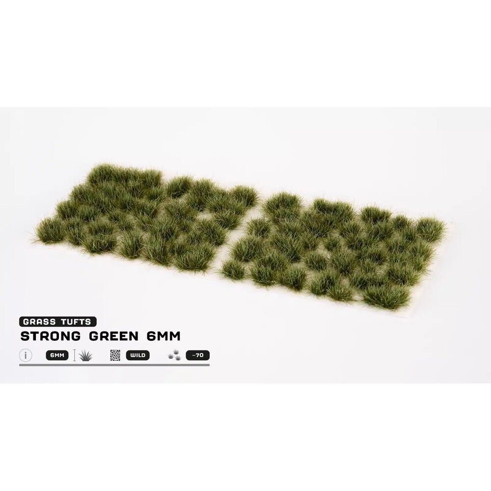 Gamers Grass - Grass Tufts - 6mm - Strong Green - Wild