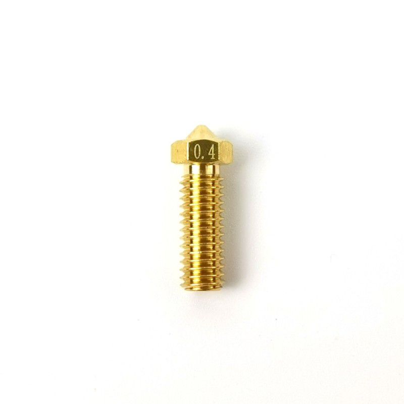 Brass V6 Volcano 0.4mm Nozzle 16mm Thread