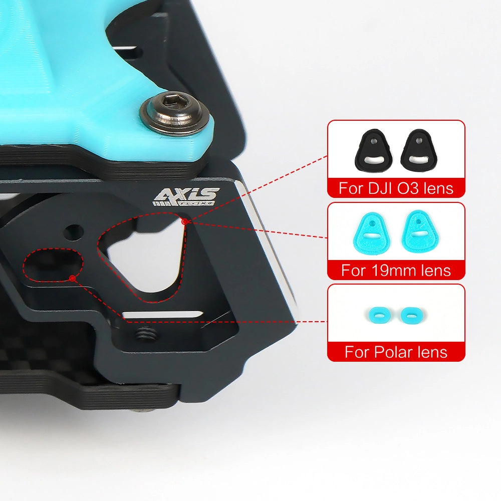 Axisflying MANTA5" / 5inch fpv freestyle DeadCat-DC type frame kit