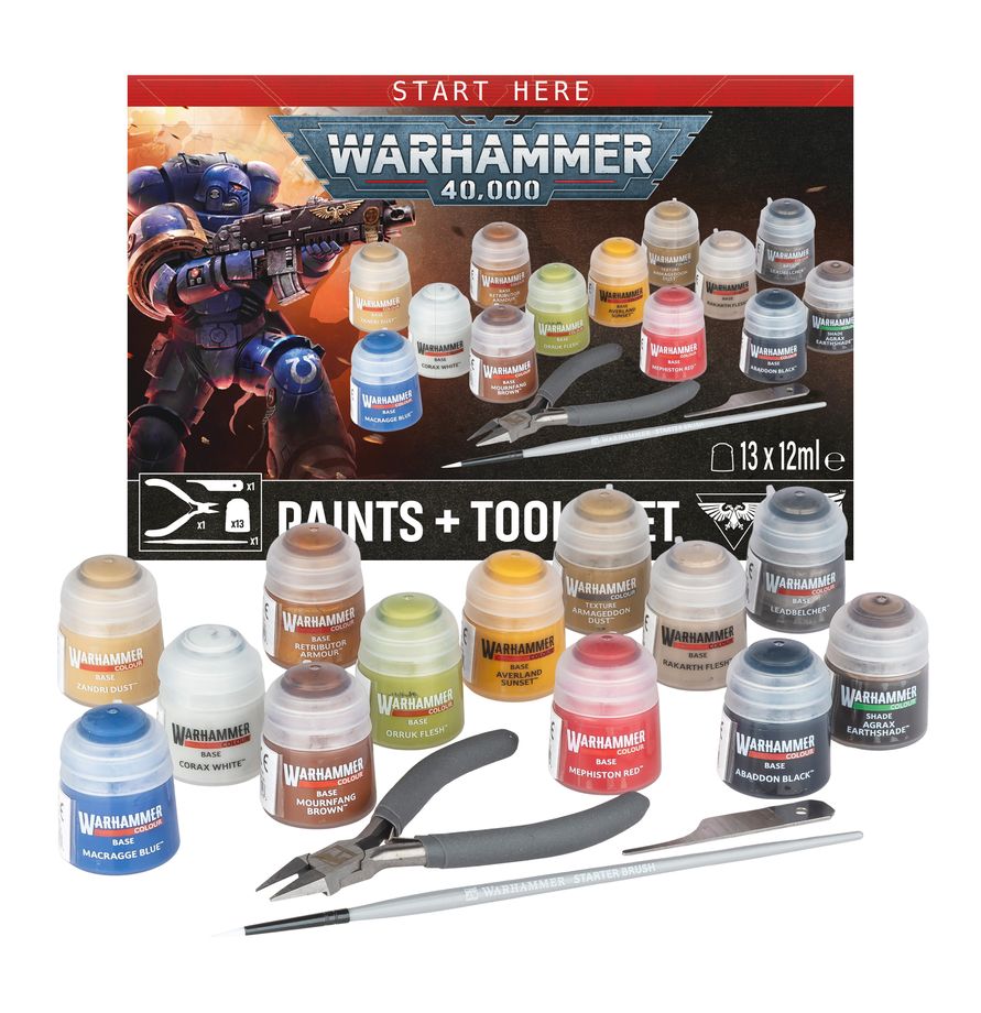 60-11 Warhammer 40,000: Paint + Tools set