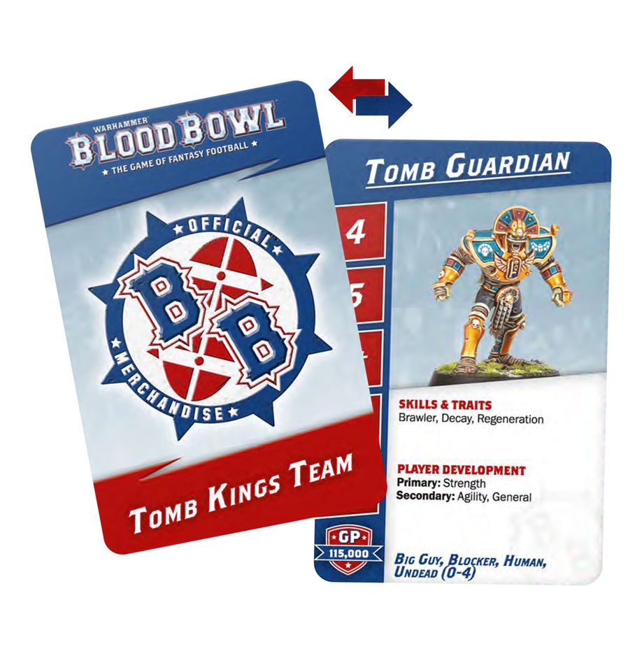 202-57 Blood Bowl: Tomb Kings Team Card Pack