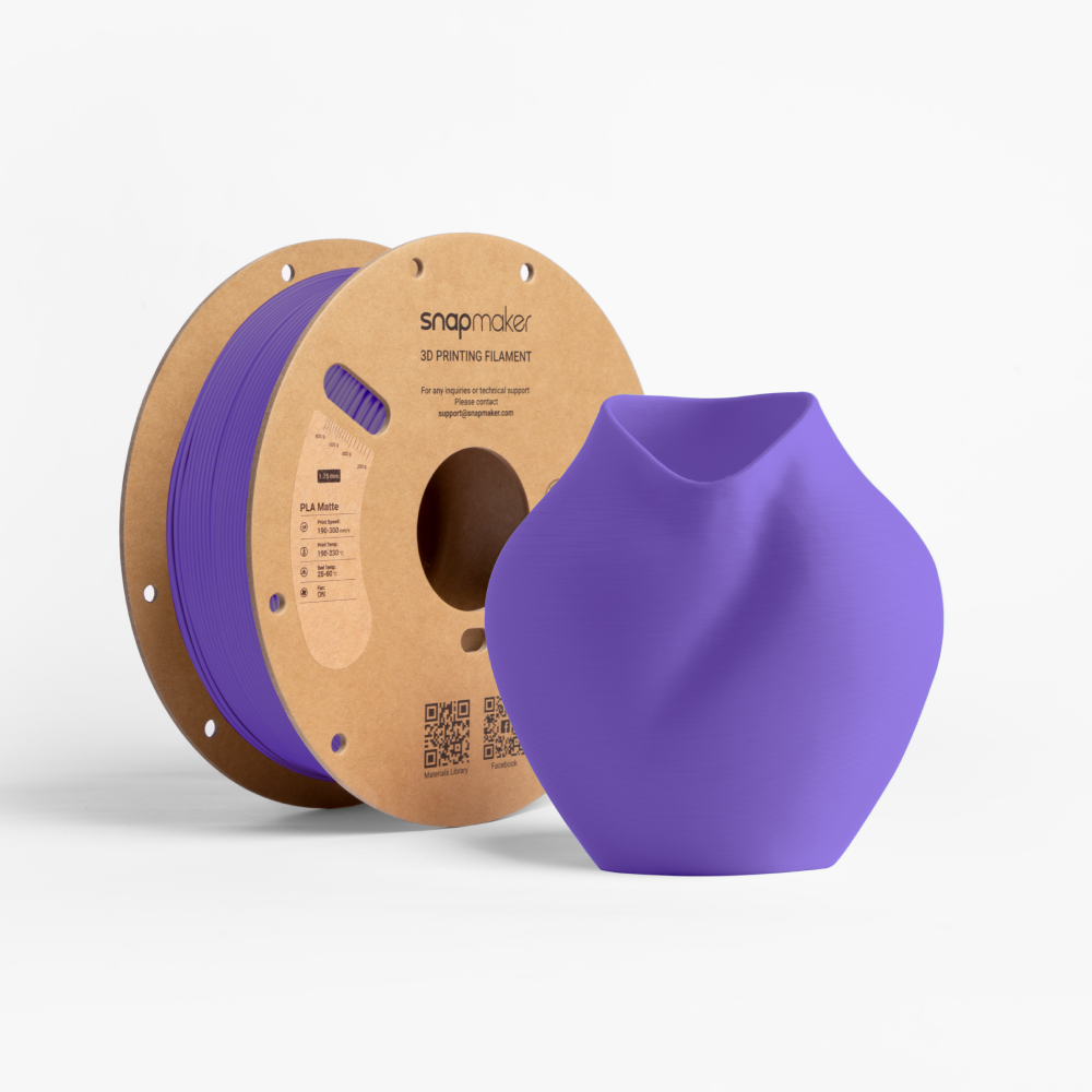 Snapmaker Matte PLA Filament (1kg, RFID) - Violet Purple