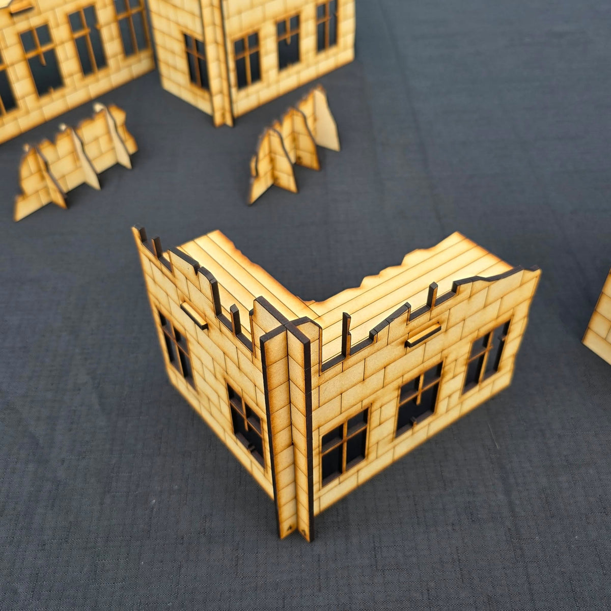 Laser Cut Terrain – Ruined Buildings &amp; Walls for Tabletop Gaming